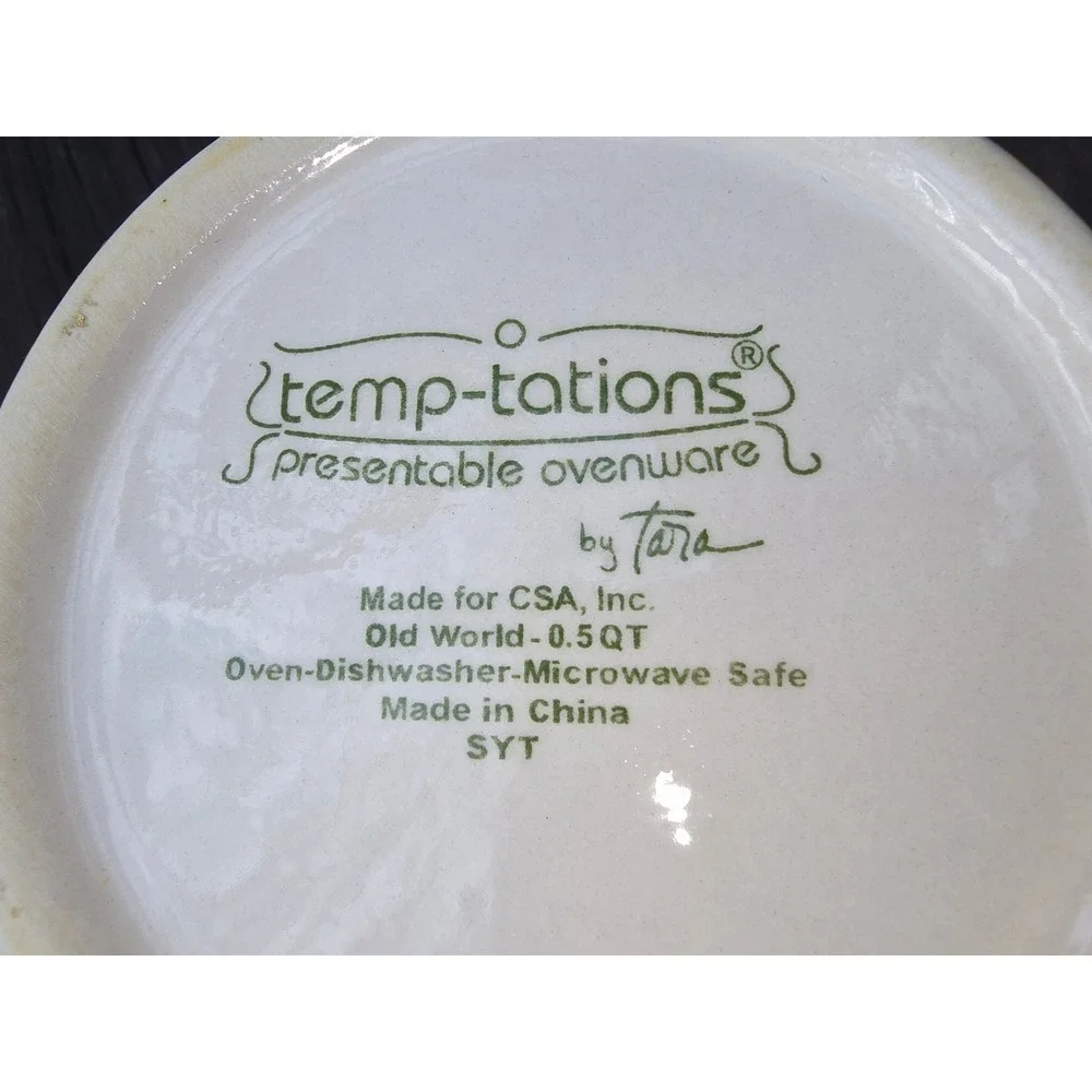Temp-tations Old World Yellow Bakeware 10‎ Piece Set